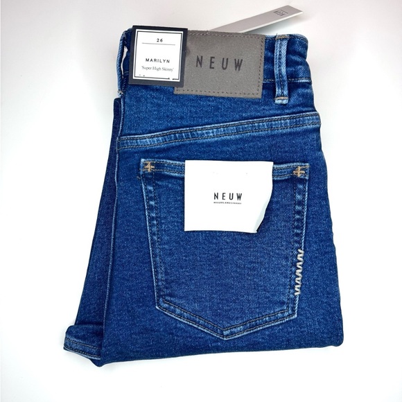 Neuw Women’s Marilyn Super High Skinny Blue Jeans Size- 26 ( New With Tags ) - Picture 9 of 9
